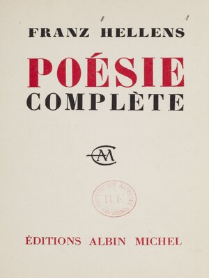 cover image of Poésie complète